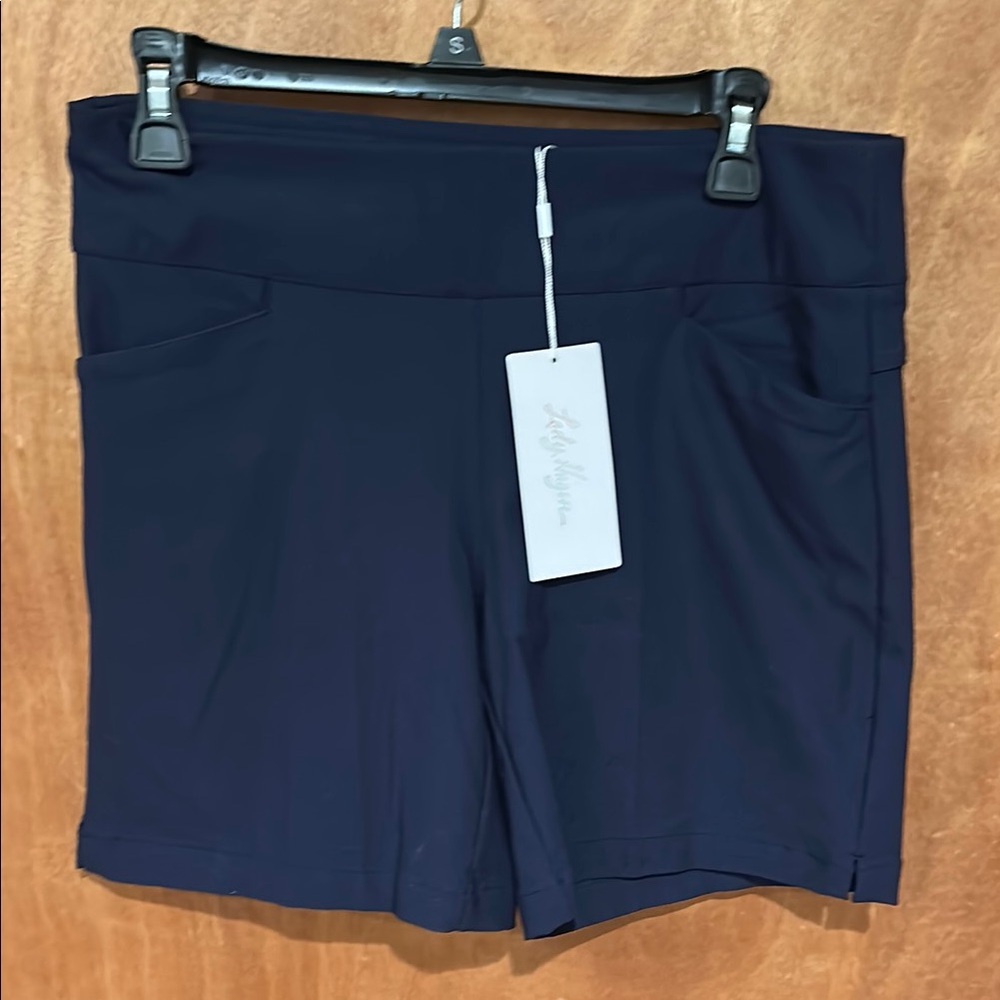 Lady Hagen 7” Navy 4 way stretch Shorts
